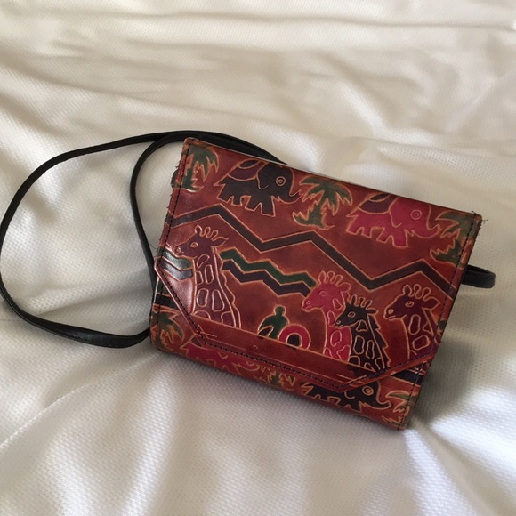 leather elephant purse